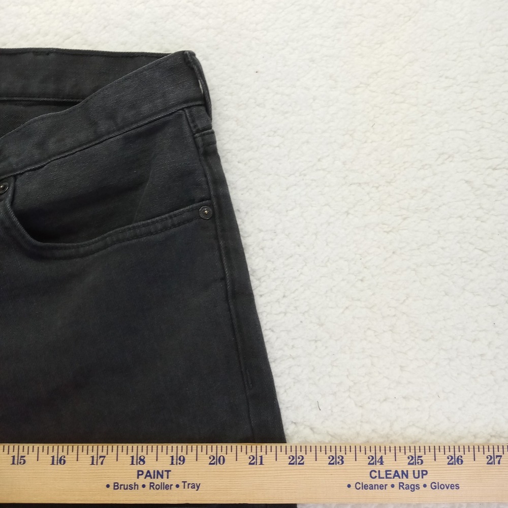 Old Navy Mens Skinny Jeans Black Denim Pants 36x30 Stretch Casual Dark Wash - Picture 6 of 10